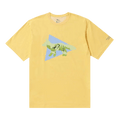 And Wander x Maison Kitsune Triangle T-Shirt "Yellow"