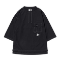 And Wander Dry Ripstop Long Pullover "Black"
