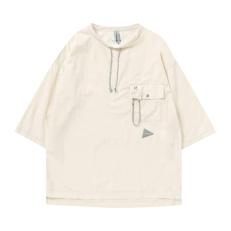 And Wander Dry Ripstop Long Pullover "Off White"