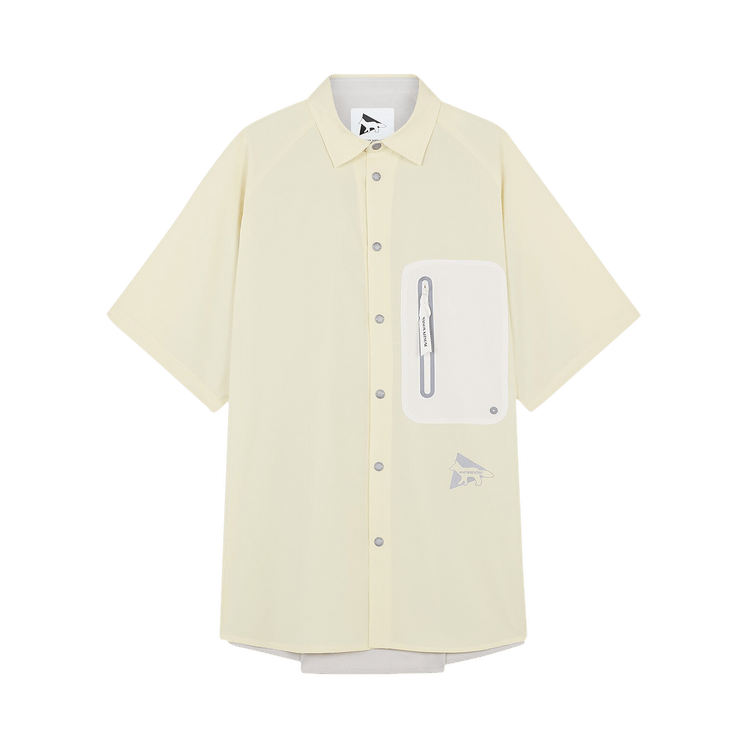 And Wander x Maison Kitsune Hiking Shirt "Yellow"