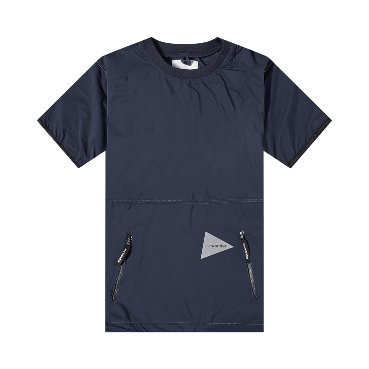 And Wander Pertex Wind Tee "Navy"