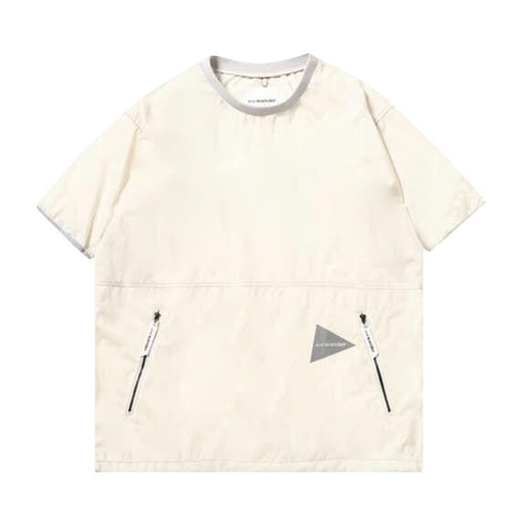 And Wander Pertex Wind Tee "Off White"