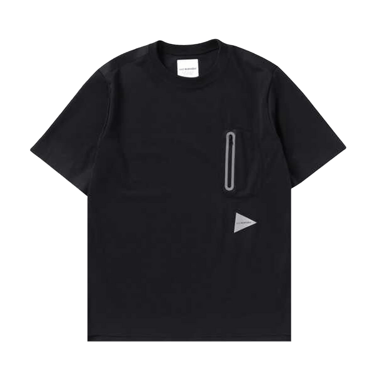 And Wander Seamless Short-Sleeve Tee "Black"