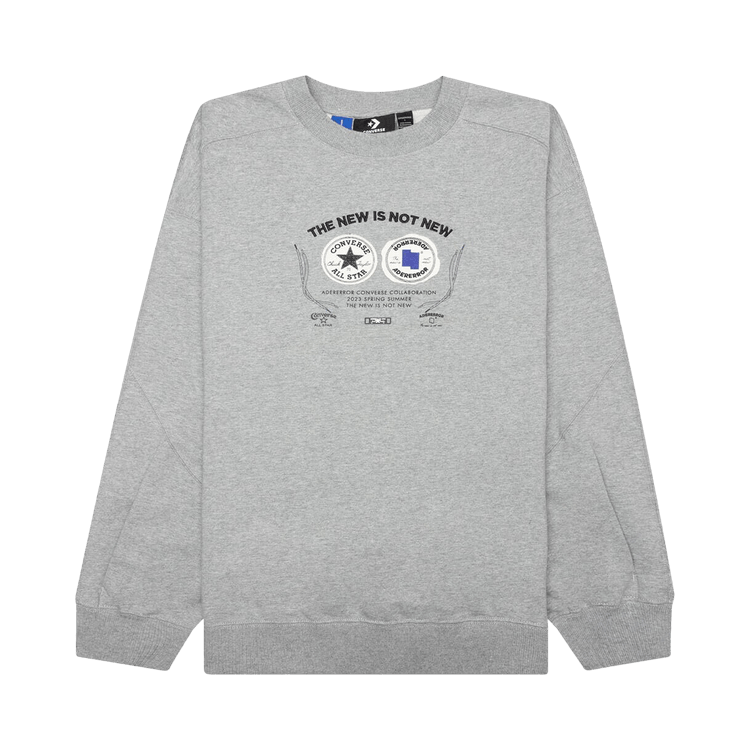 Converse x Ader Error Shapes Crew Sweatshirt "Vintage Grey Heather"