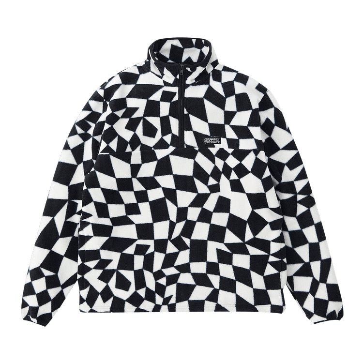 Gramicci Check Mockneck Fleece "Black"