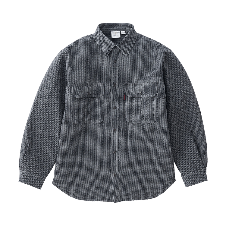 Gramicci OG Seersucker Canyon Shirt "Deep Grey Garment Dyed"