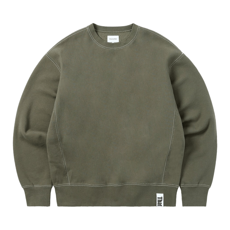 thisisneverthat Contrast Stitch Crewneck "Olive"