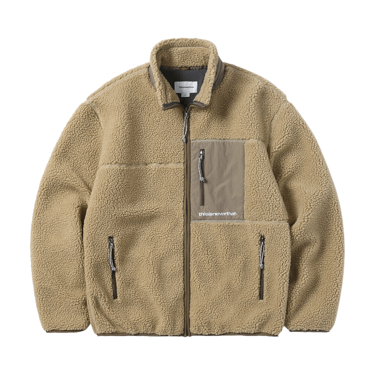 thisisneverthat SP Sherpa Fleece Jacket "Beige"