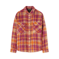 Palm Angels Brushed Wool Check Overshirt "Burgundy/Beige"