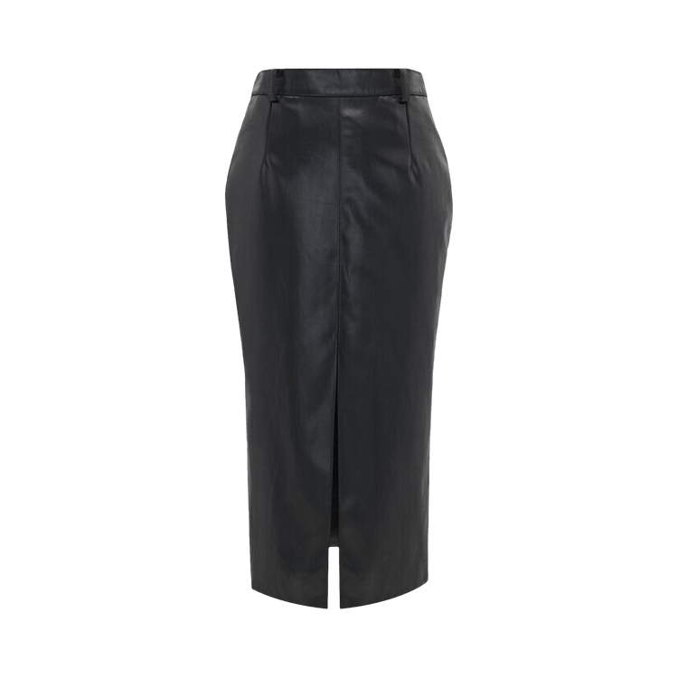 Saint Laurent Midi Pencil Skirt "Black"