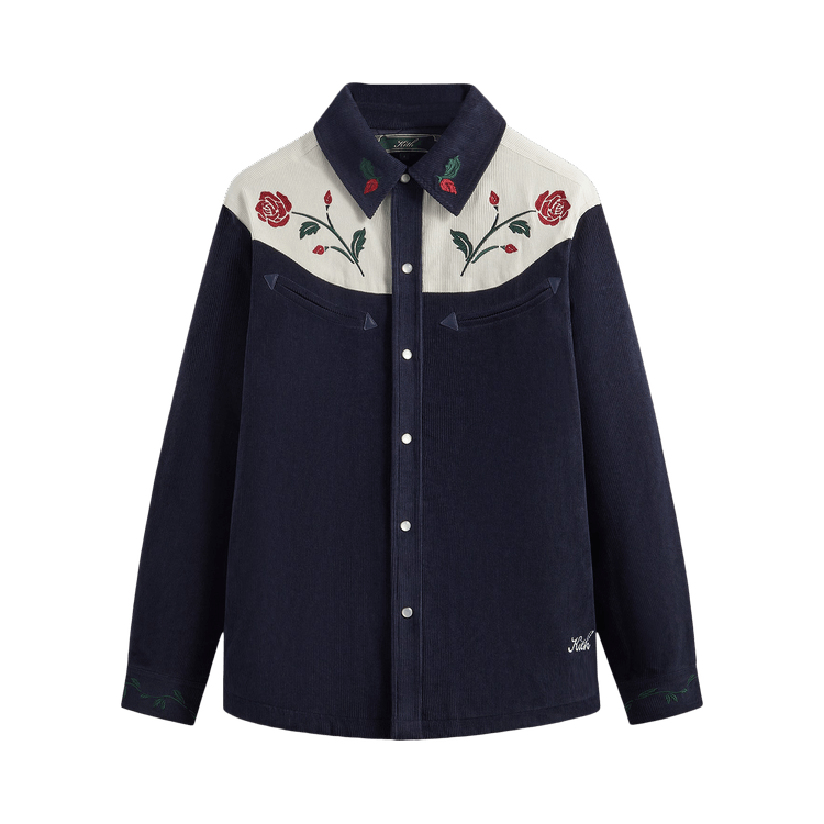 Kith Puffed Corduroy Doscher Shirt "Nocturnal"