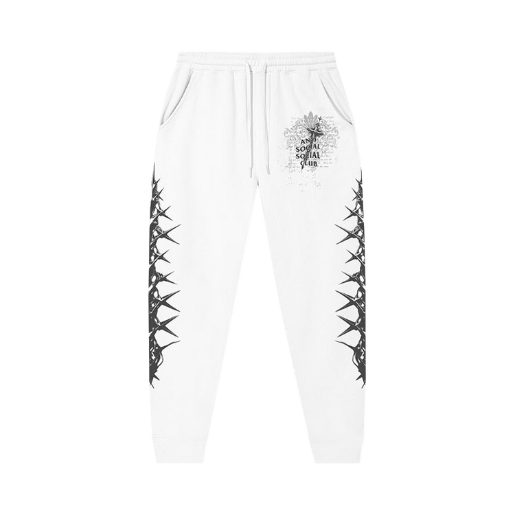 Anti Social Social Club Anguish Sweatpants "White"