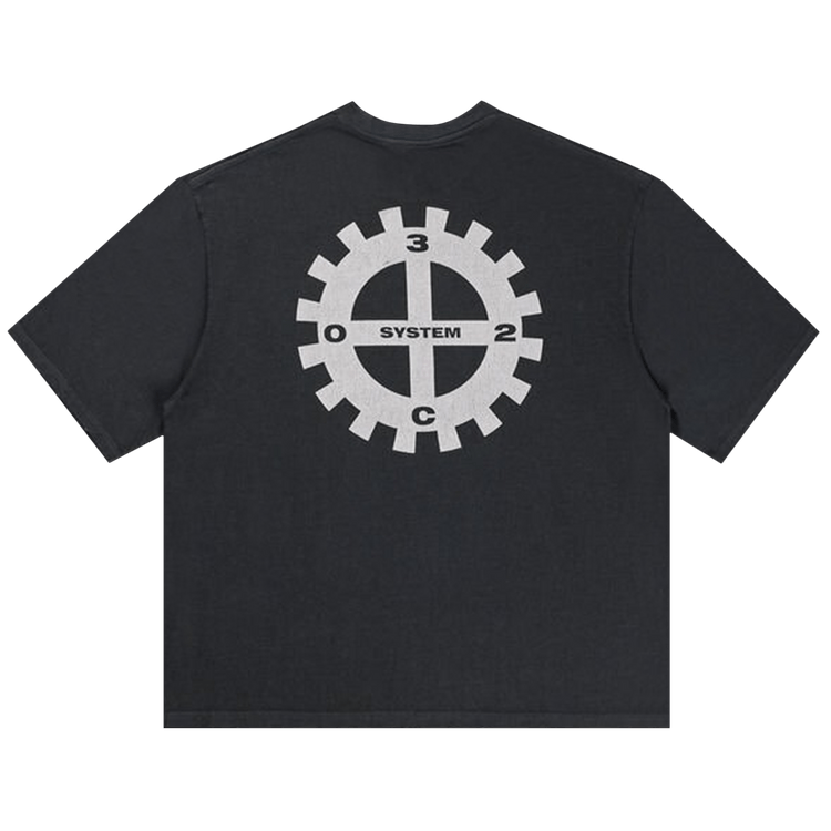 032C Machinery Oversized Box Cut T-Shirt "Faded Black"