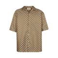 Gucci GG Linen Shirt "Camel/Ebony"