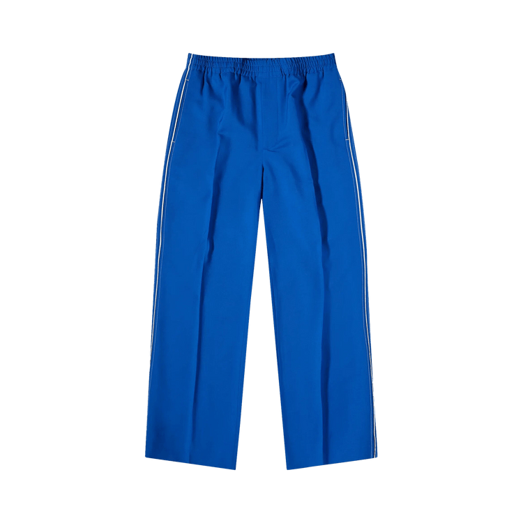 Gucci Mohair Pants With Interlocking G "Electric Blue"