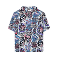 Martine Rose Hawaiian Shirt "Grey Creature"