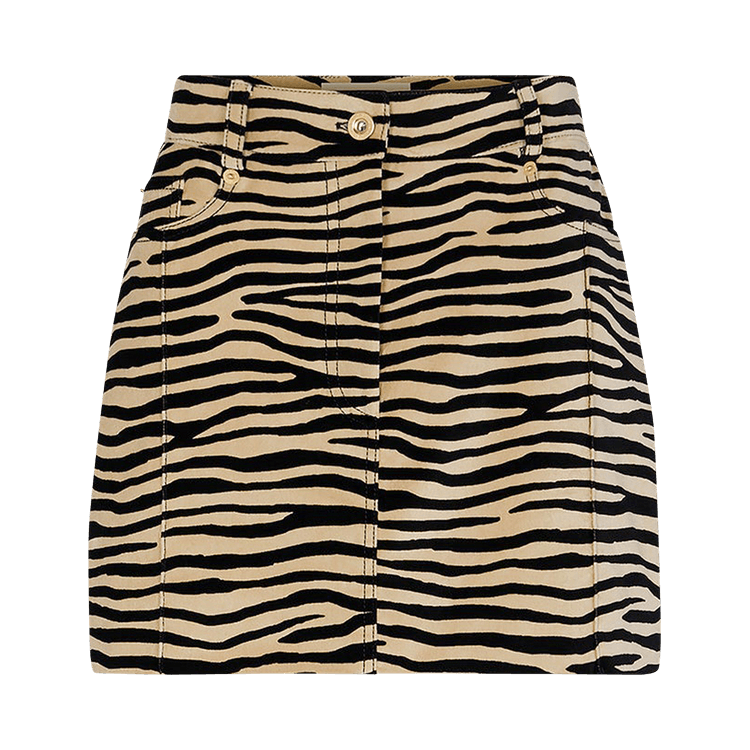 Rabanne Tiger Print Maxi Skirt "Natural Tiger"