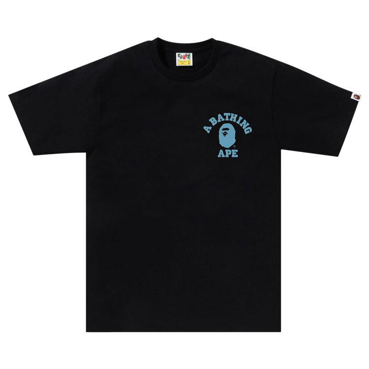 BAPE Honeycomb Camo College ATS Tee "Black/Blue"