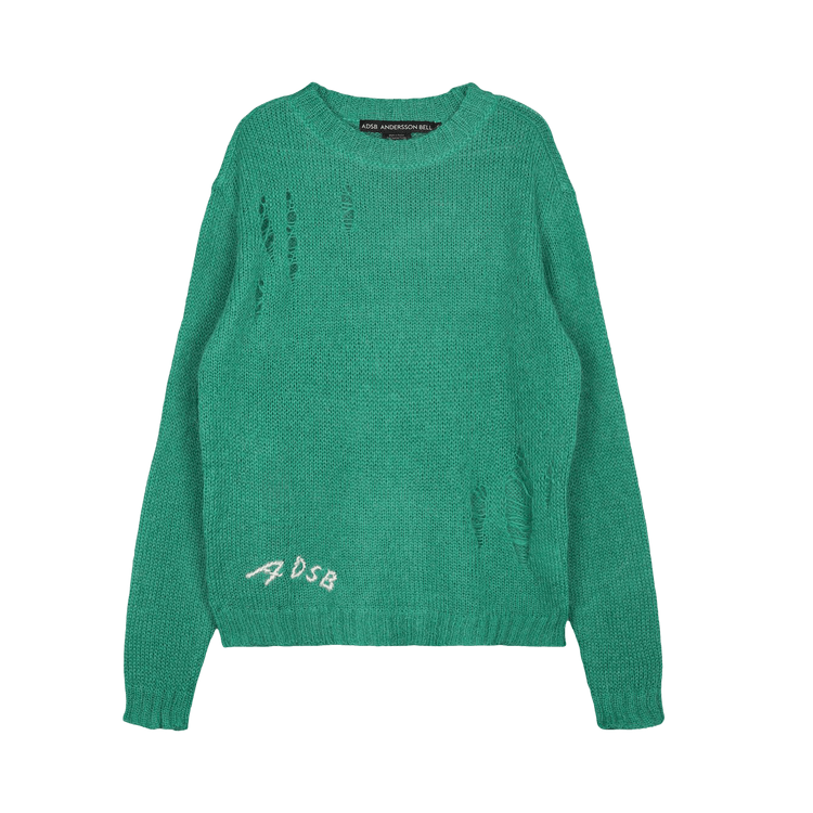 Andersson Bell Kid Mohair Crewneck Sweater "Green"