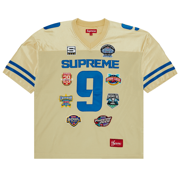 Supreme Championships Embroidered Football Jersey "Gold"