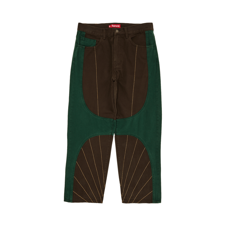 Supreme Radial Embroidered Loose Fit Jean "Brown"
