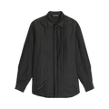 Auralee Quilted Shirt "Ink Black"
