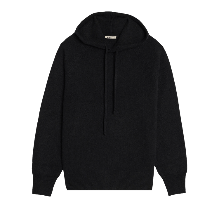 Auralee Knit Hoodie "Black"