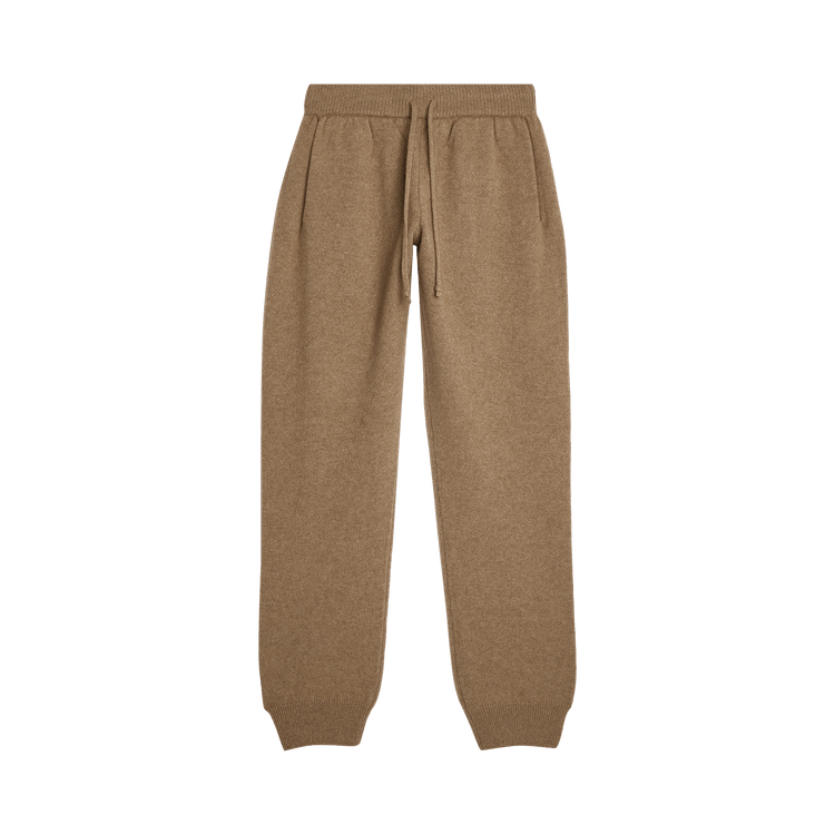 Auralee Knit Pants "Natural Brown"