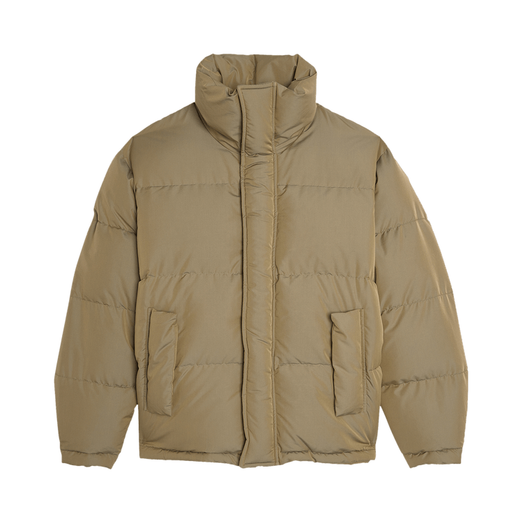 Auralee Chambray Coat "Olive Khaki"