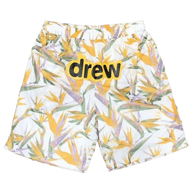 Drew House Secret Birds Of Paradise Mesh Shorts "White"