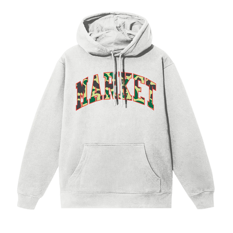 Market Reverse Duck Camo Hoodie "Heather Grey"