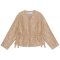 GANNI Shiny Quilt Jacket "Tanin"
