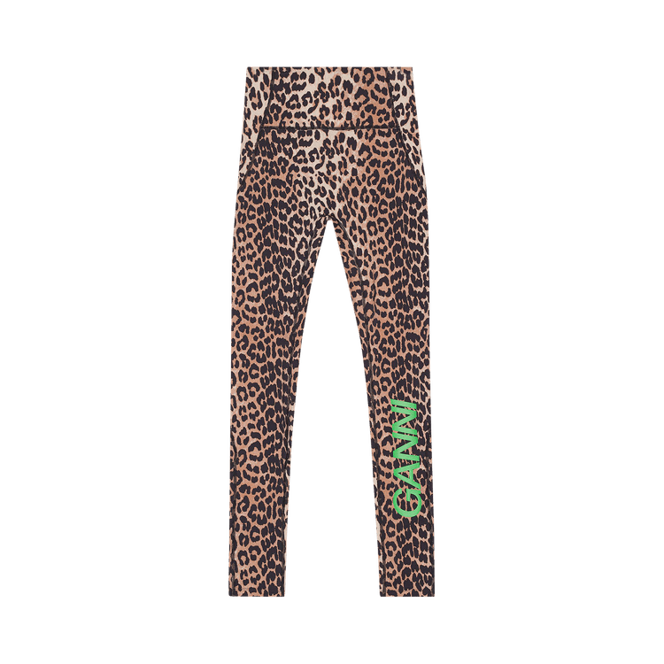 GANNI Active Ultra High Waist Tights "Leopard"