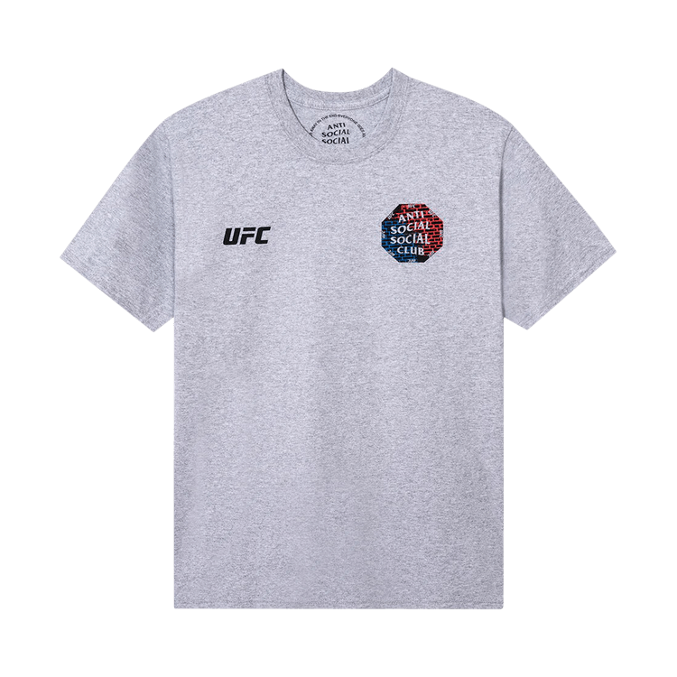 Anti Social Social Club x UFC Conned Tee "Heather Grey"