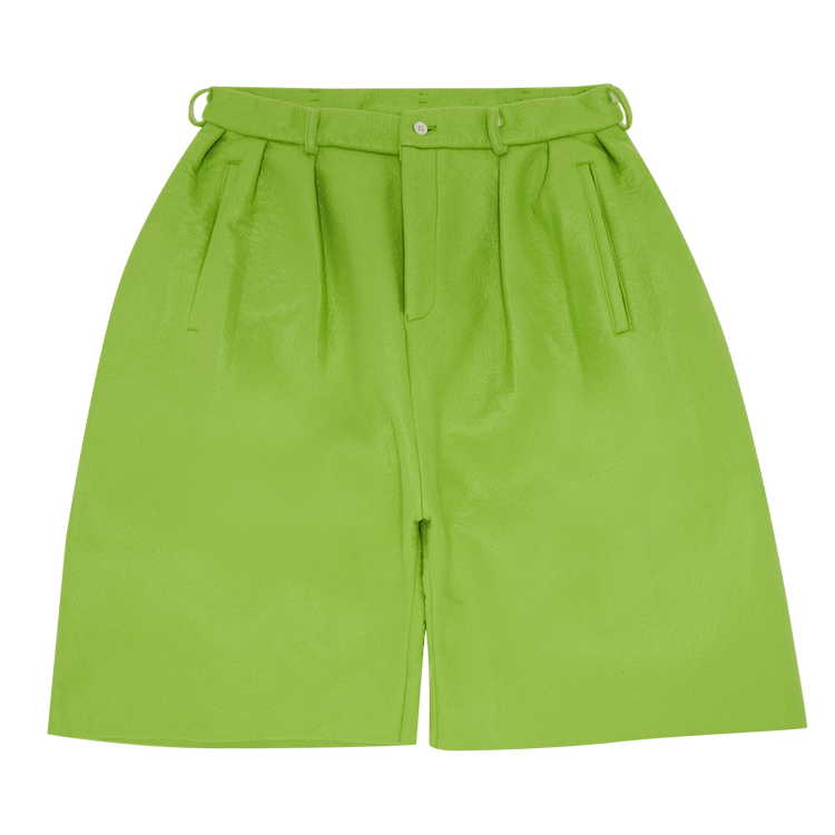 Comme des Garçons Homme Plus Pleated Wide Leg Shorts "Green"