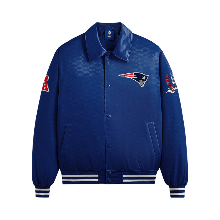Kith For The NFL: Patriots Satin Bomber Jacket "Action"