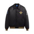 Kith For The NFL: Saints Satin Bomber Jacket "Black"