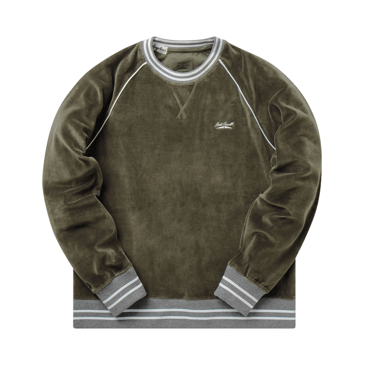 Converse x Todd Snyder Velour PO Crew "Olive/Deep Olive"