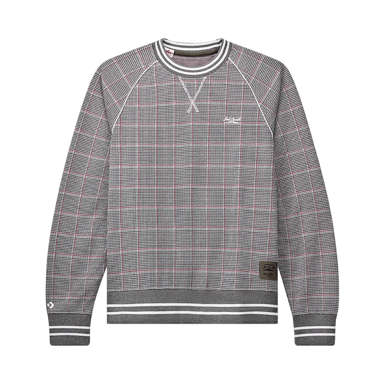 Converse x Todd Snyder Plaid PO Crew "Grey/Dark Sapphire Houndstoo"