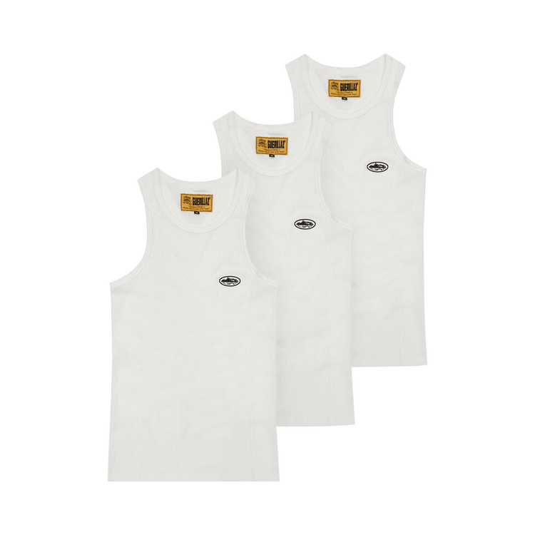 Corteiz Bolo Essentials Tank Top (3 Pack) "White"