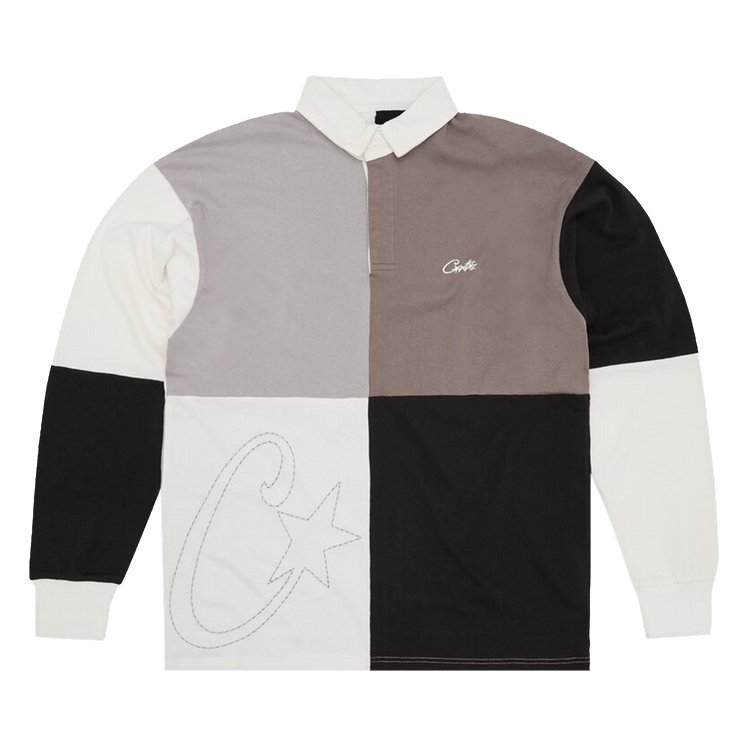 Corteiz Rugby Shirt "Greyscale"