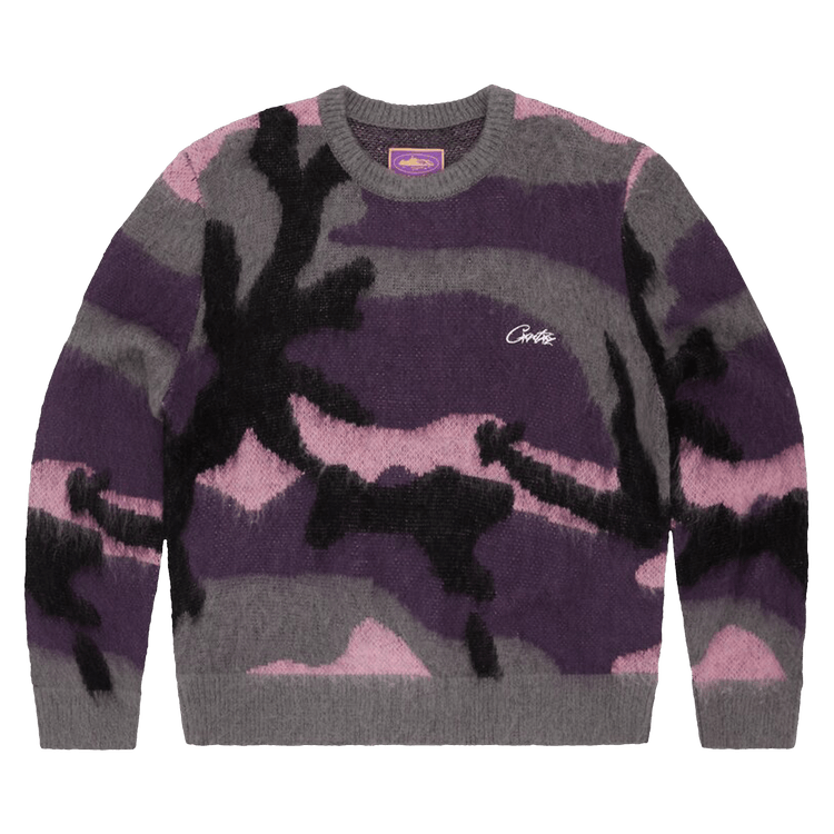 Corteiz Mohair Knit Sweater "Sakura Camo"