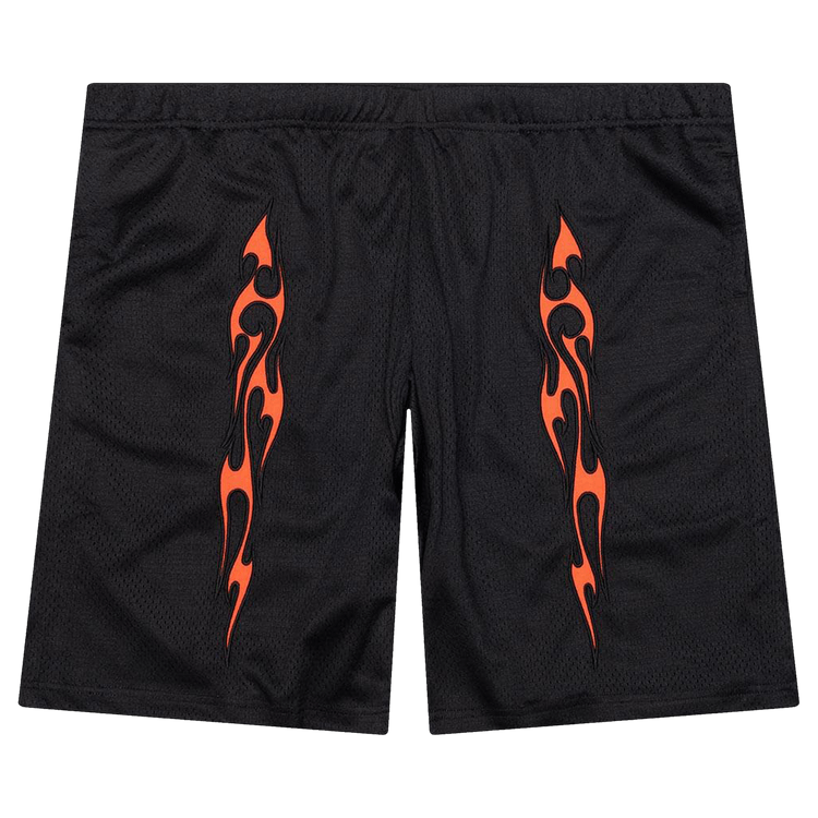 Pleasures Flame Mesh Shorts "Black"