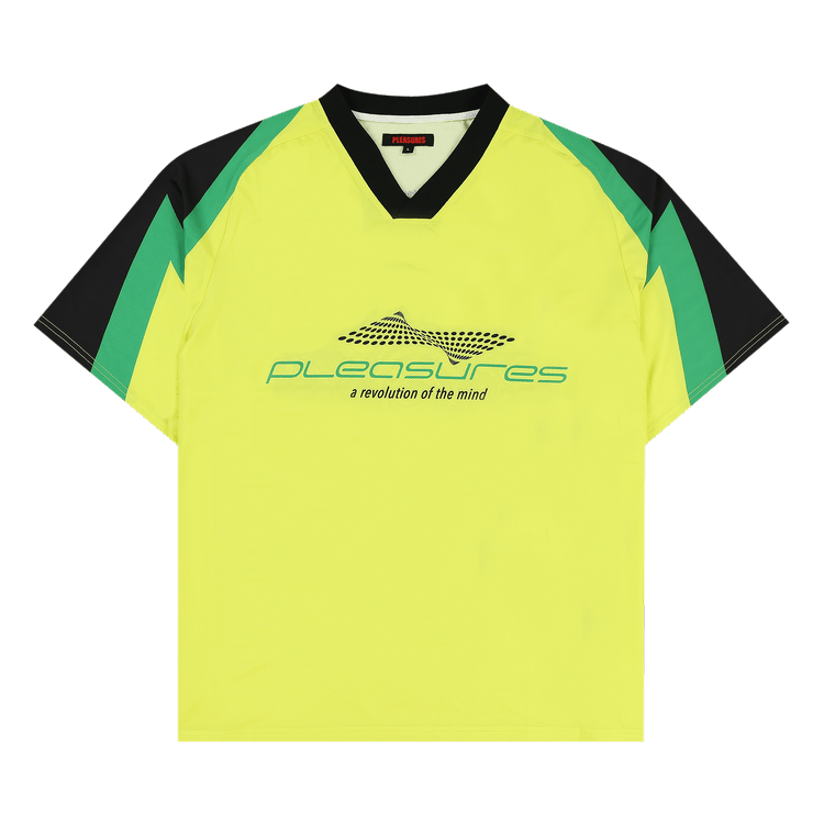 Pleasures Mind Soccer Jersey "Lime"