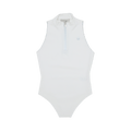 Coperni Logo High Neck Zipped Bodysuit "Optic White"