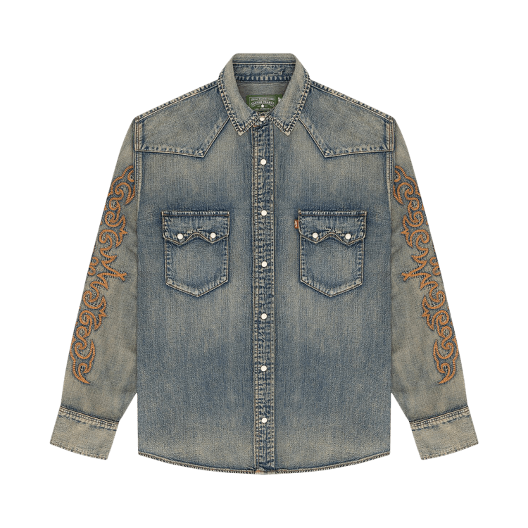 Levi"s x Denim Tears Western Stitch Denim Shirt "Worn Indigo'