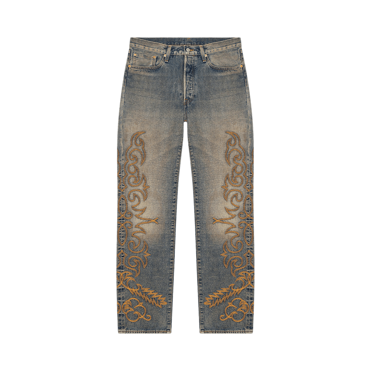 Levi"s x Denim Tears Western Stitch 501 Jeans "Worn Indigo'