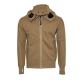 C.P. Company Diagonal Raised Fleece Explorer Goggle Hoodie "Butternut"