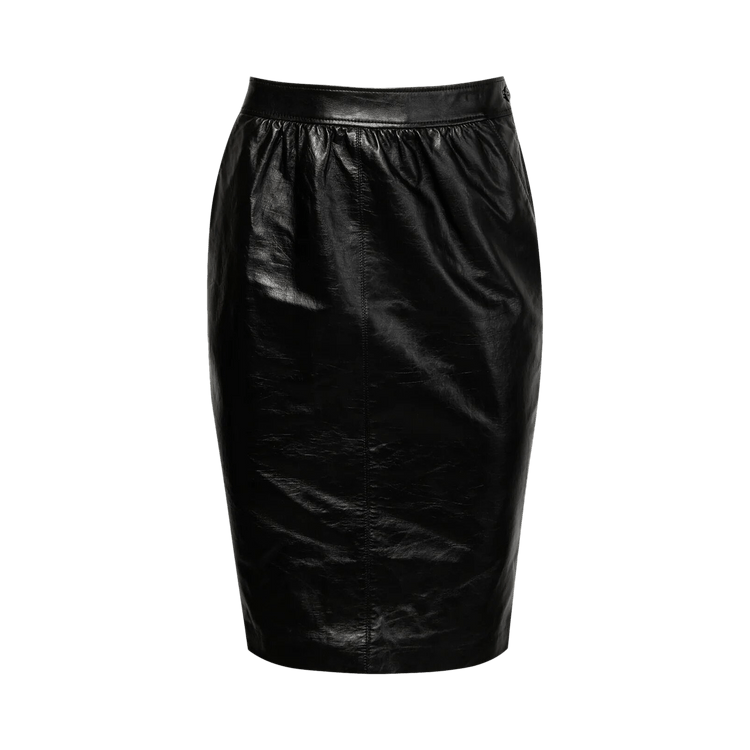 Saint Laurent Jupe Fronce Ceinture "Black"