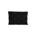 Bottega Veneta Cassette Large Padded Pouch "Black/Silver"
